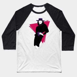 Classy Lady 80s Patrick Nagel Baseball T-Shirt